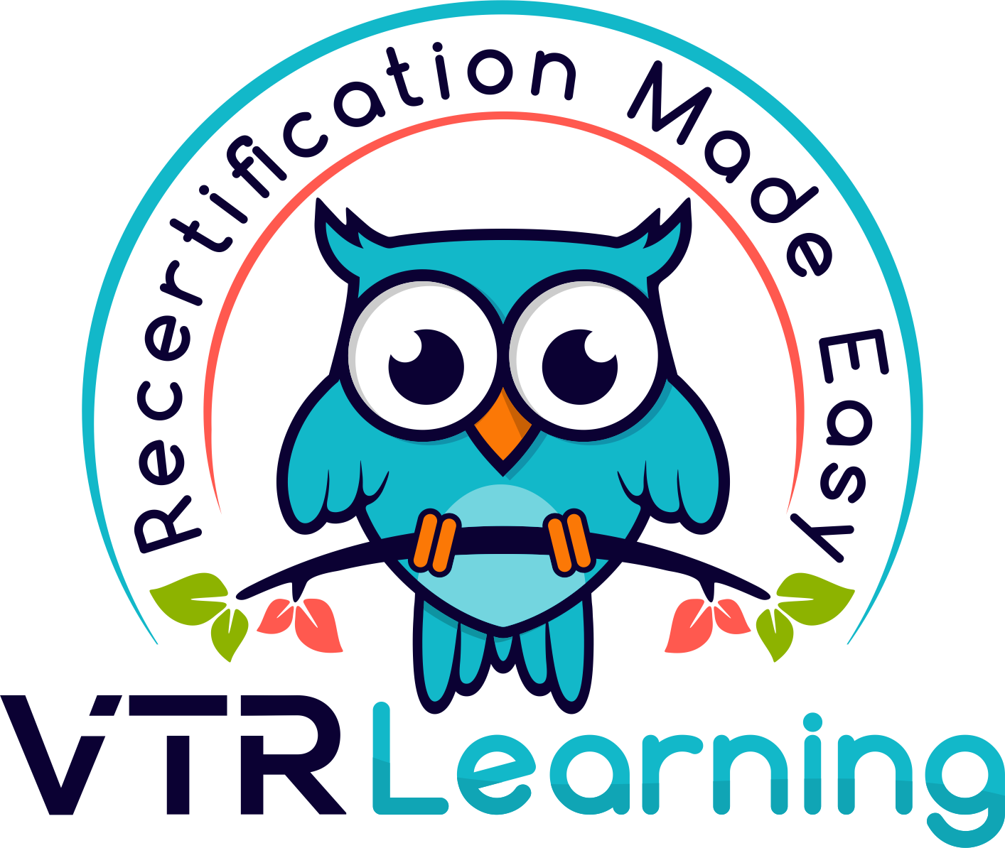 VTR Learning Logo with tagline "Recertification Made Easy"